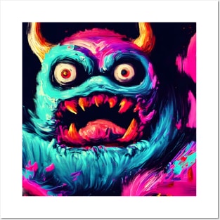 Japanese Monster Painting Posters and Art